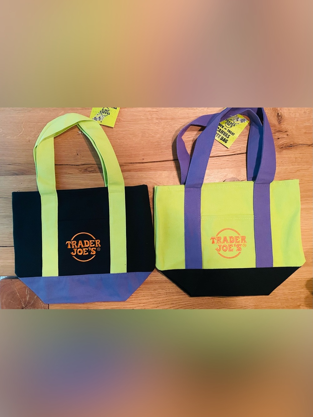 Trader Joe’s Trick or Treat Halloween canvas bags